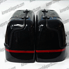 Aftermarket New Hard Trunk Saddlebags Black For Hyosung GV125 GV250 