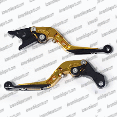 Aftermarket Adjustable Folding Brake & Clutch Levers Gold GT250R GT650R  GD250R 