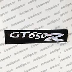 GT650R Shield Window Graphic Sticker Decal White Hyosung Models 