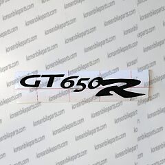 GT650R Shield Window Graphic Sticker Decal Black Hyosung Model