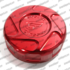 XRT Billet Rear Brake Master Cylinder Reservoir Cap Comet Models (Red / Hyosung Logo)