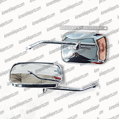 10mm Large View Side Rearview Mirrors Universal Motorbikes