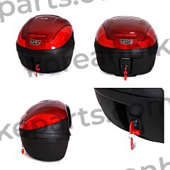Universal Luggage Top Case 48ltr Two Helmets Quick Release Red
